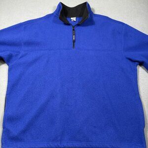 SWEATER SWEATSHIRT Old Navy Quarter Zip Red Fleece Pullover Men's